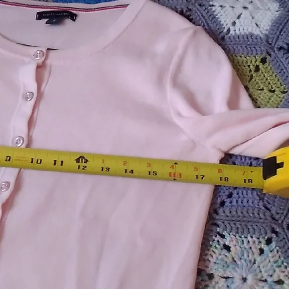 Tommy Hilfiger Pink Knit Cardigan - Picture 5 of 6
